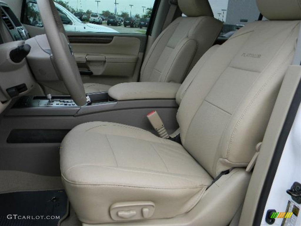 2012 Armada Platinum - Blizzard White / Almond photo #10