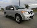 2012 Brilliant Silver Nissan Armada Platinum  photo #3