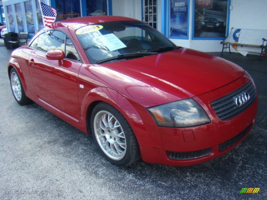 2001 TT 1.8T quattro Coupe - Amulet Red / Ebony Black photo #8