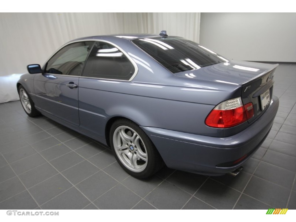 2004 3 Series 330i Coupe - Steel Blue Metallic / Sand photo #14