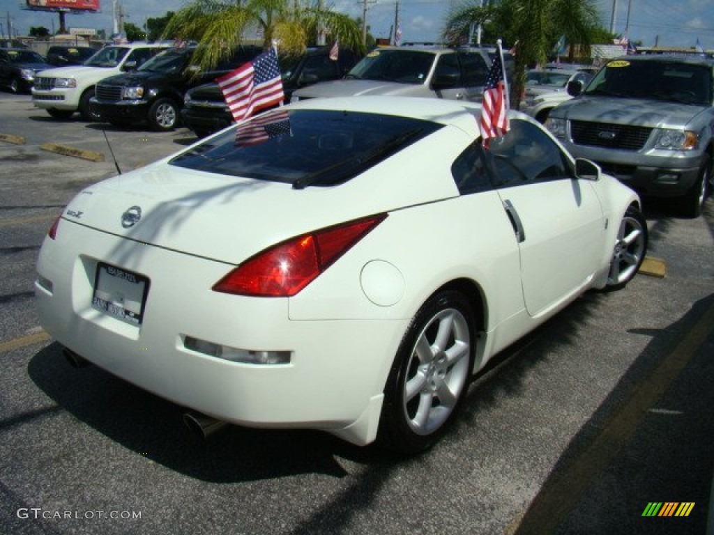 2003 350Z Touring Coupe - Pikes Peak White / Charcoal photo #2