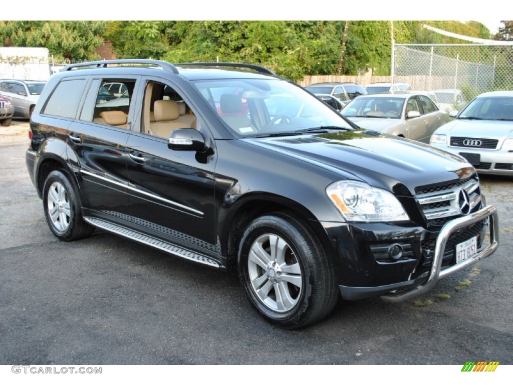 2008 GL 450 4Matic - Obsidian Black Metallic / Macadamia photo #1