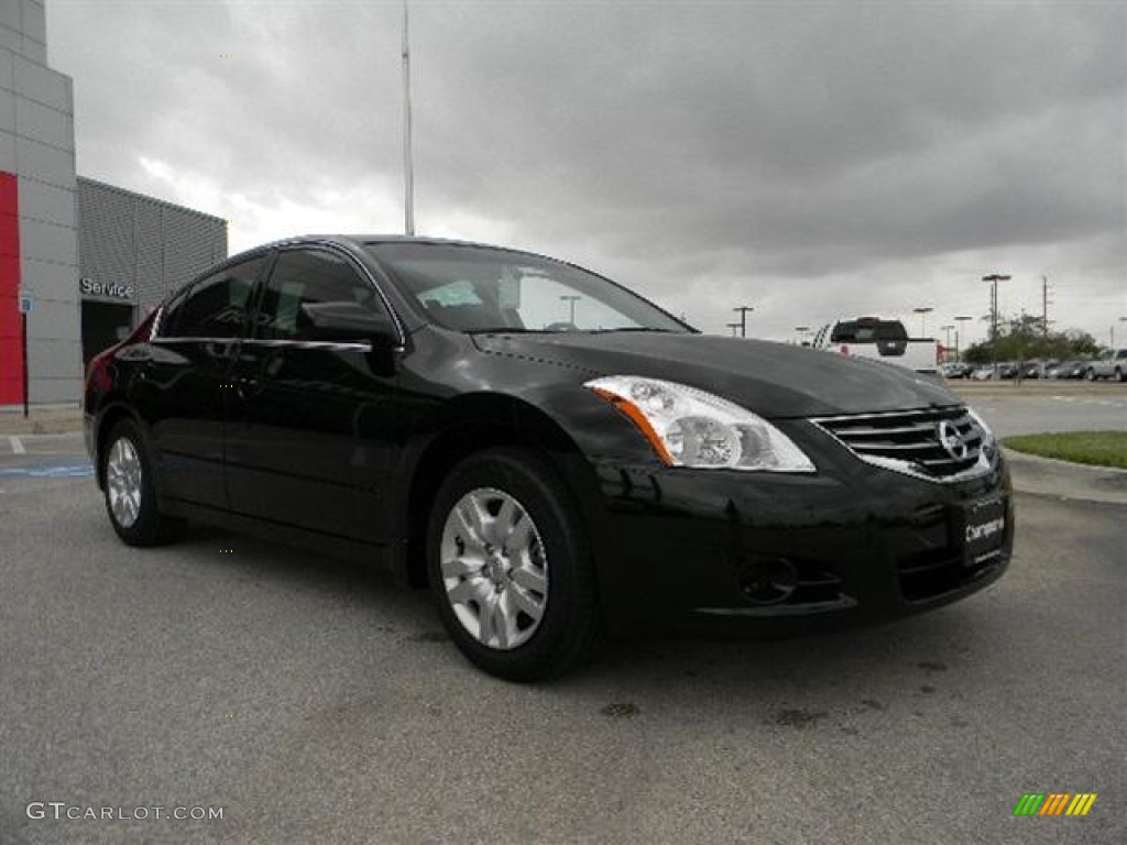 2012 Altima 2.5 S - Super Black / Frost photo #3