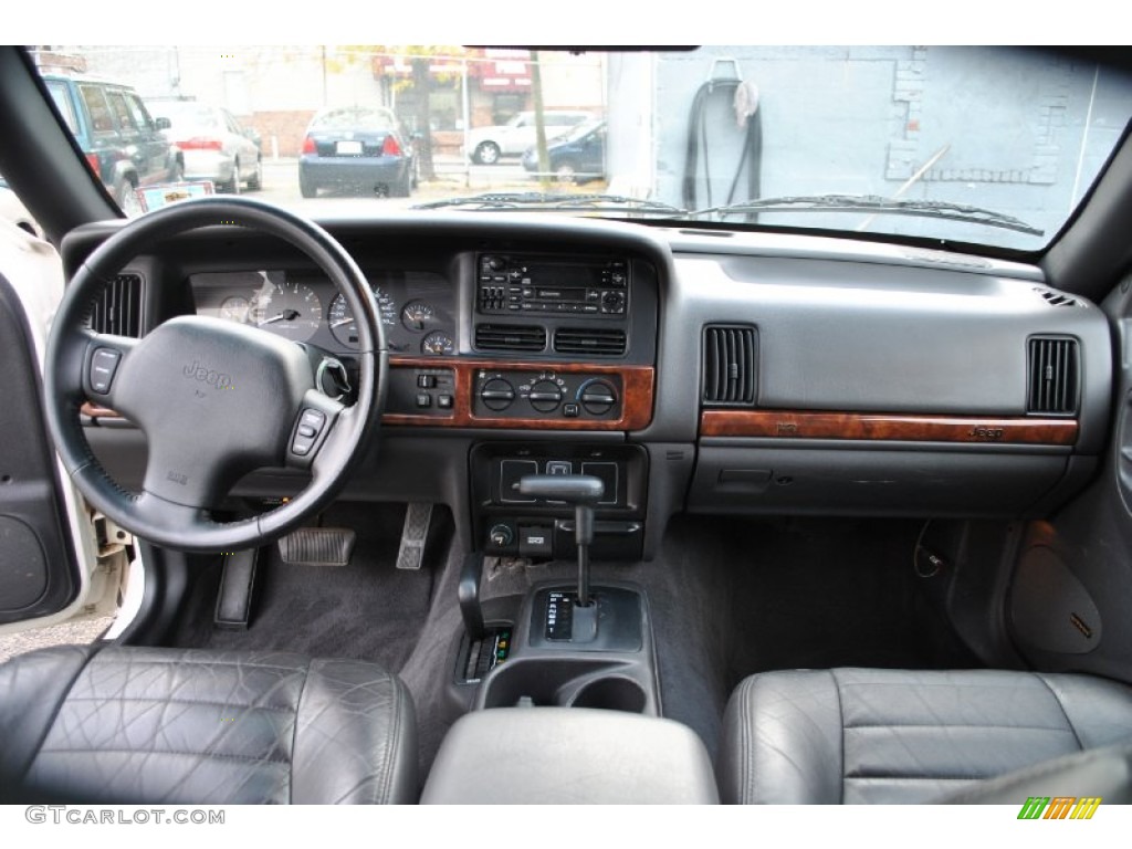 1998 Grand Cherokee Laredo 4x4 - Stone White / Black photo #7