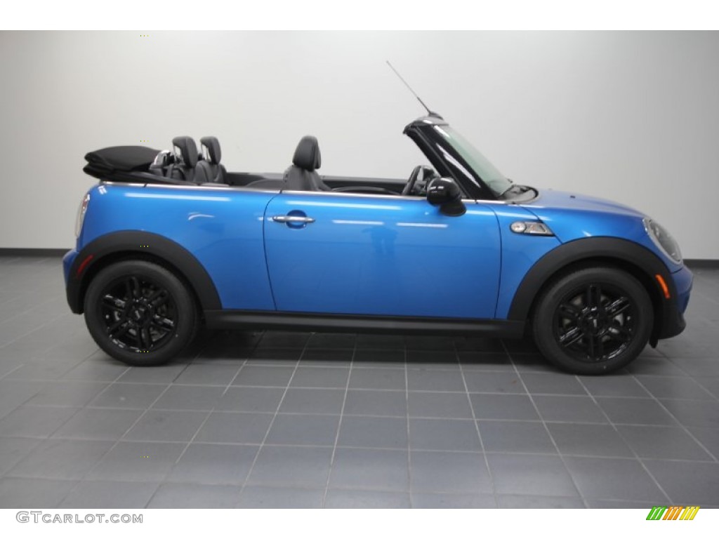 Laser Blue Metallic 2012 Mini Cooper S Convertible Exterior Photo #57937350