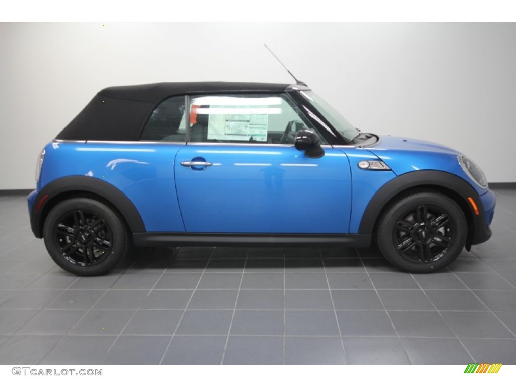 Laser Blue Metallic 2012 Mini Cooper S Convertible Exterior Photo #57937369
