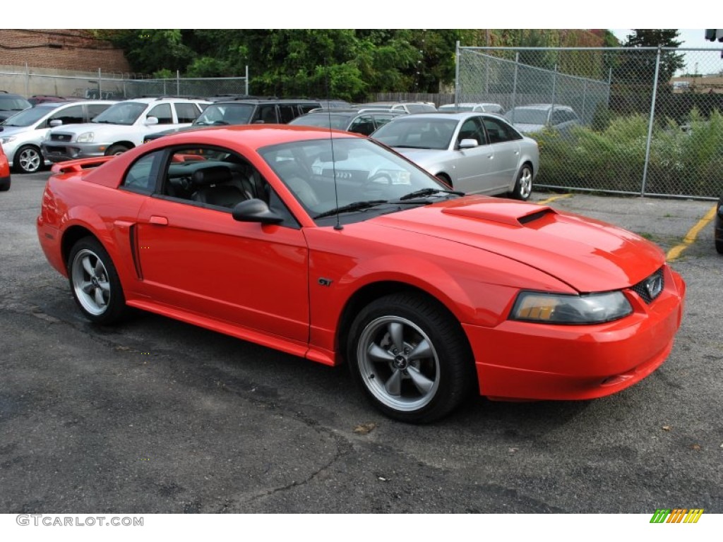 2001 Mustang GT Coupe - Performance Red / Dark Charcoal photo #1