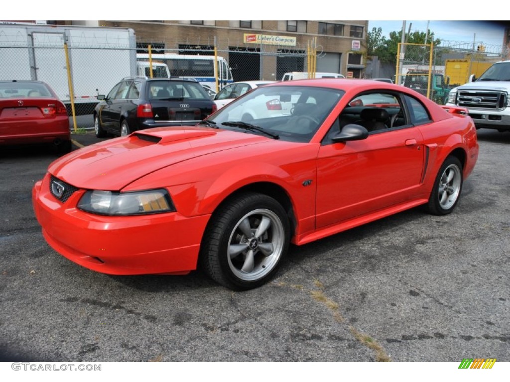 2001 Mustang GT Coupe - Performance Red / Dark Charcoal photo #4