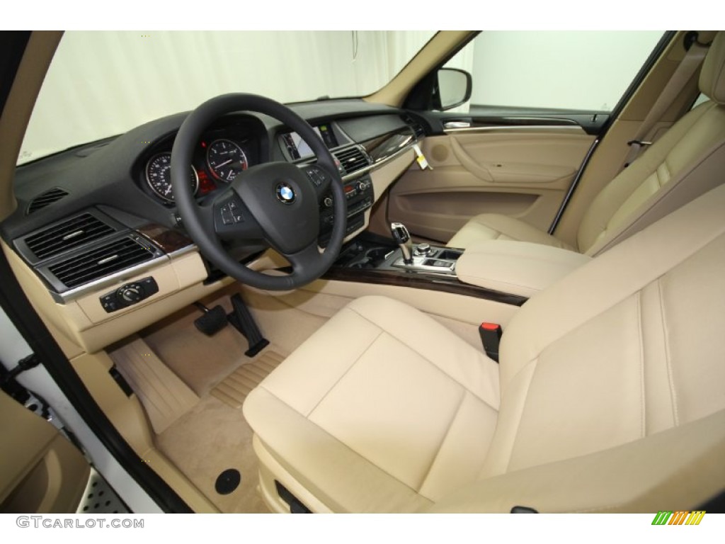 Sand Beige Interior 2012 BMW X5 xDrive35d Photo #57938199