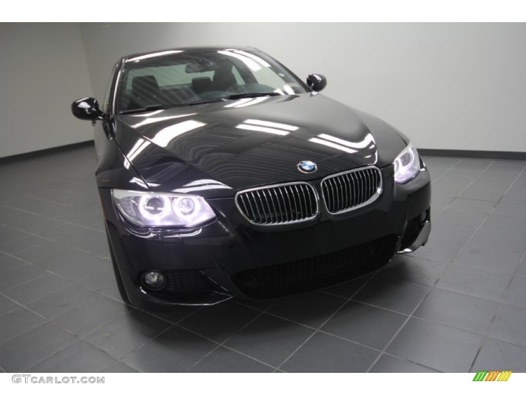 2012 3 Series 328i Coupe - Black Sapphire Metallic / Black photo #2