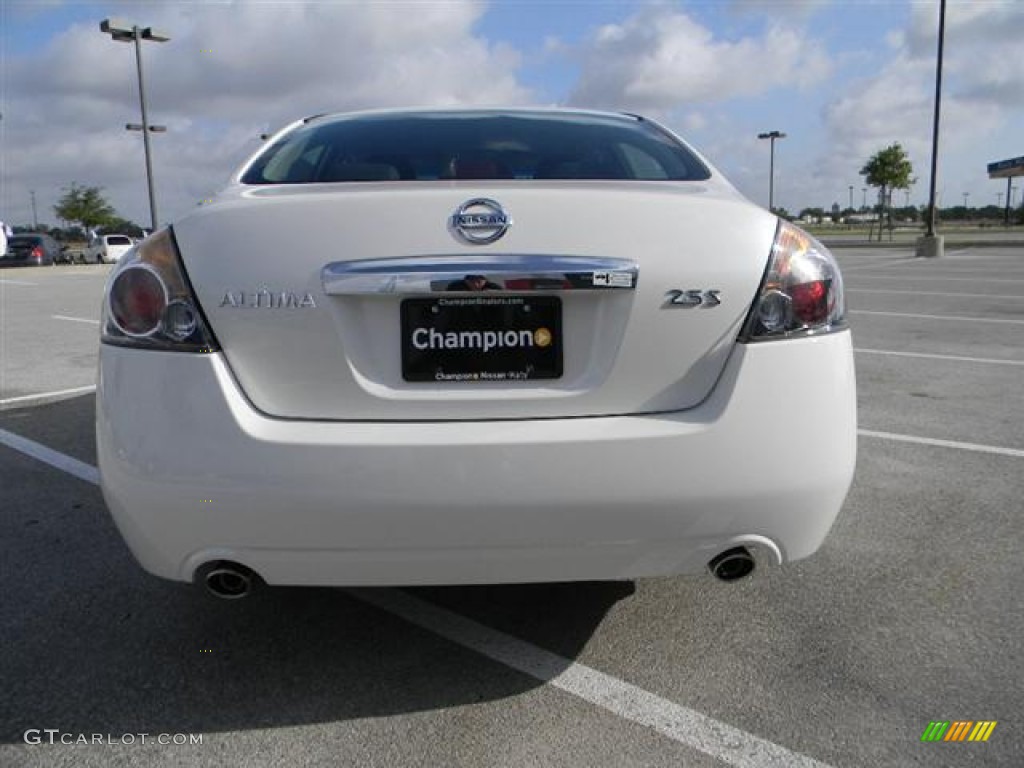 2012 Altima 2.5 S - Winter Frost White / Charcoal photo #5