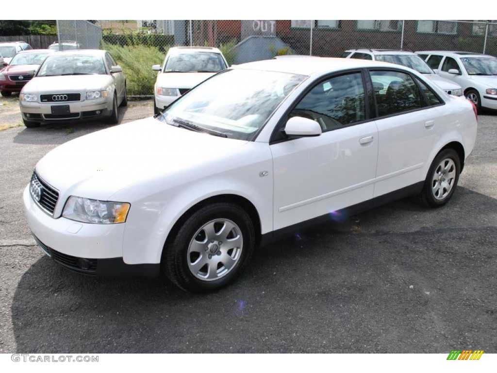 2003 A4 1.8T quattro Sedan - Polar White / Ebony photo #4