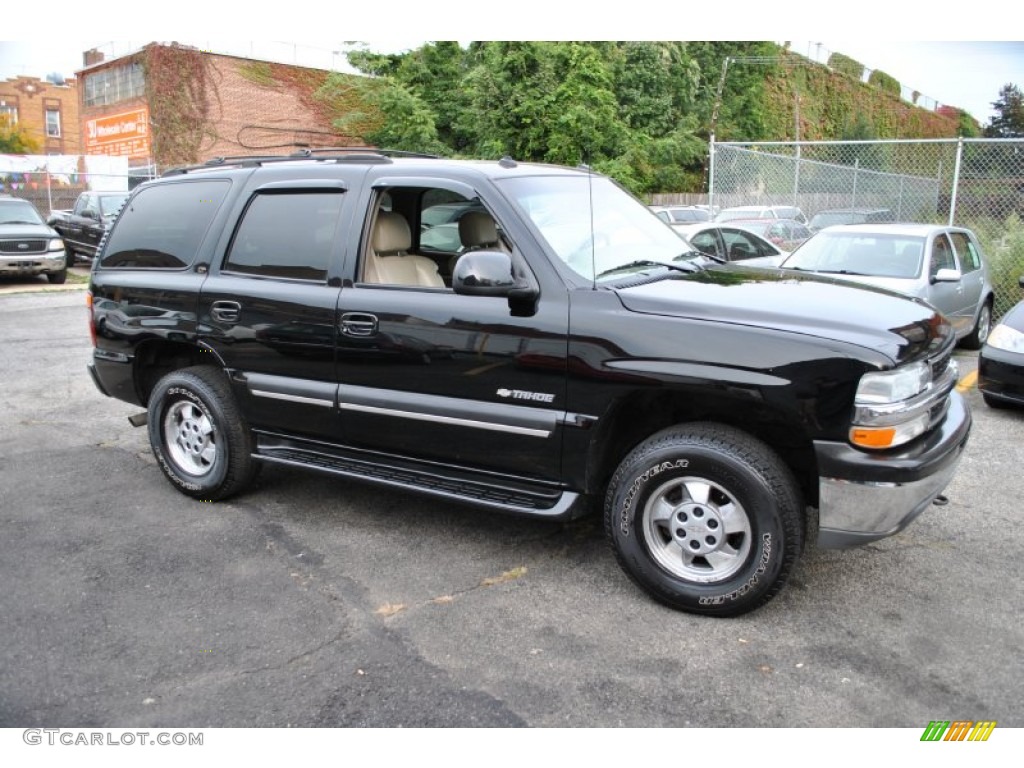 2003 Tahoe LT 4x4 - Black / Tan/Neutral photo #1