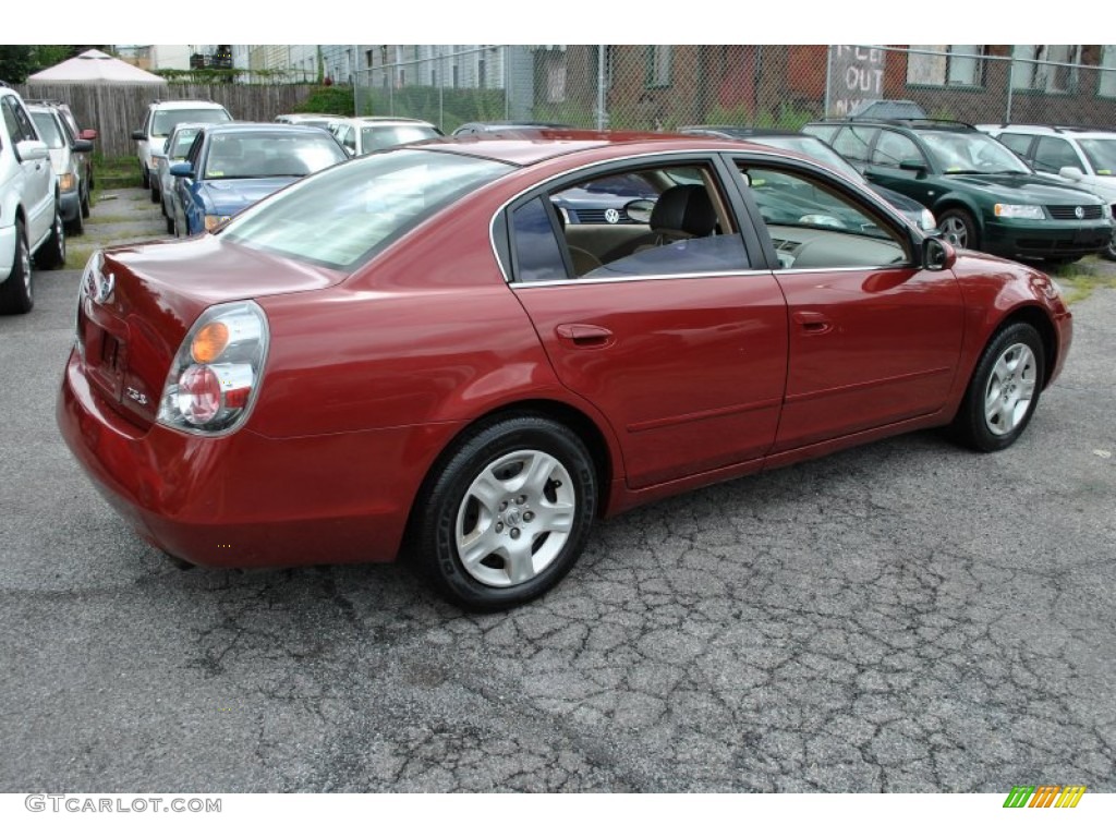 2004 Altima 2.5 S - Sonoma Sunset Pearl Red / Blond photo #2