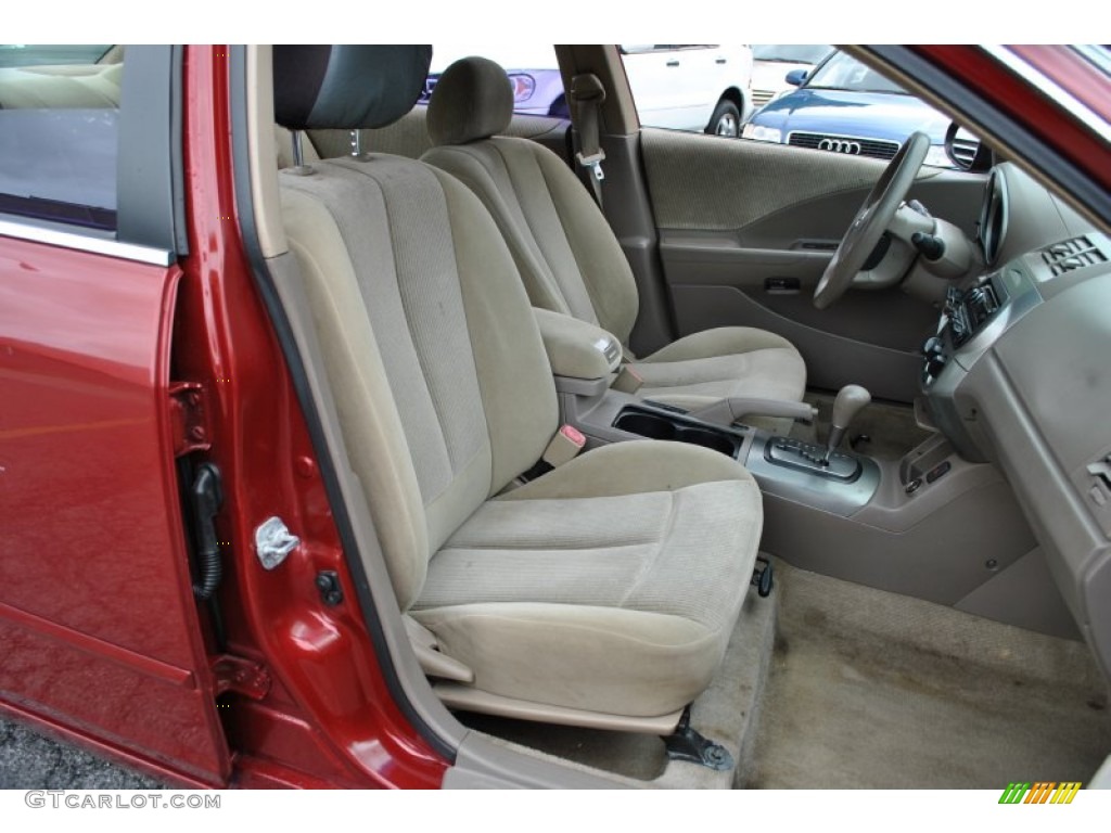 2004 Altima 2.5 S - Sonoma Sunset Pearl Red / Blond photo #11