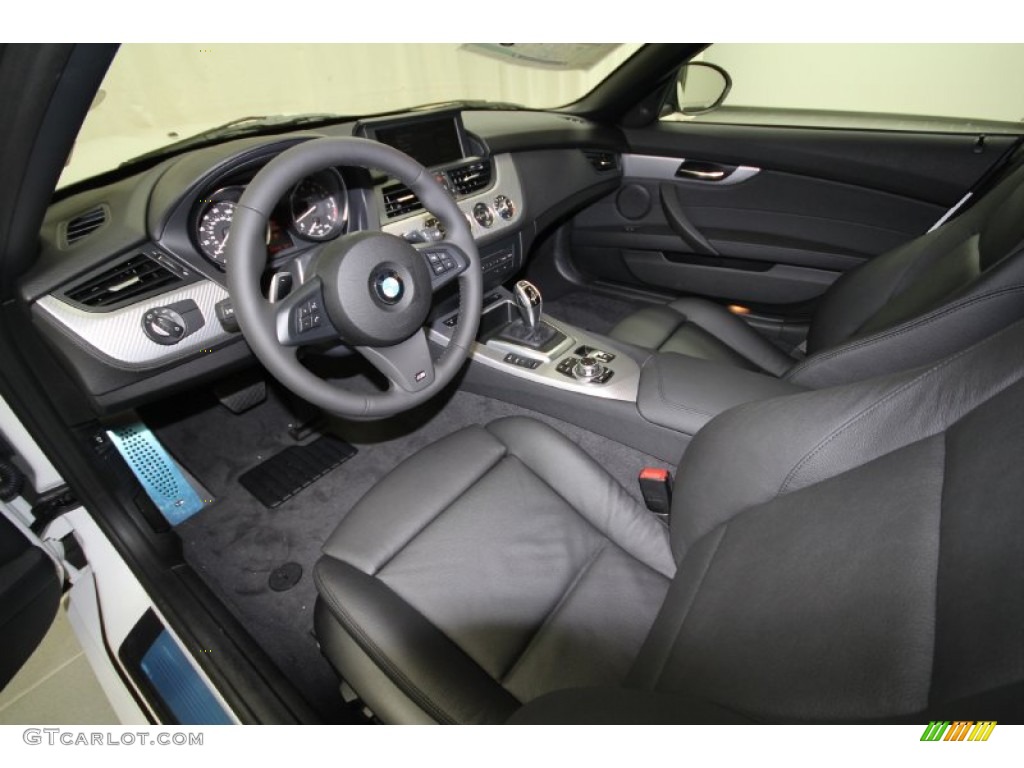 Black Interior 2012 BMW Z4 sDrive35i Photo #57939840