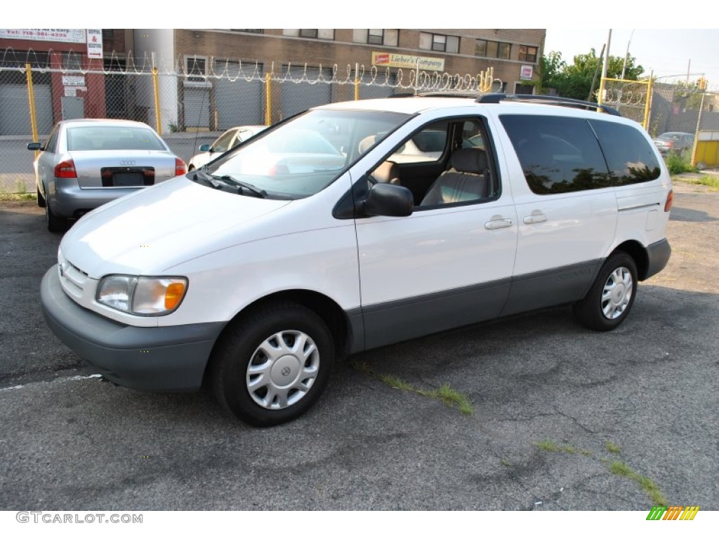 2000 Sienna LE - Super White / Gray photo #4