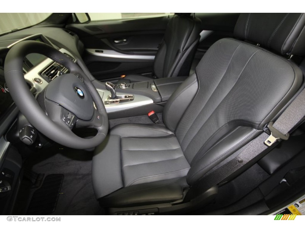 Black Nappa Leather Interior 2012 BMW 6 Series 650i Coupe Photo #57940539