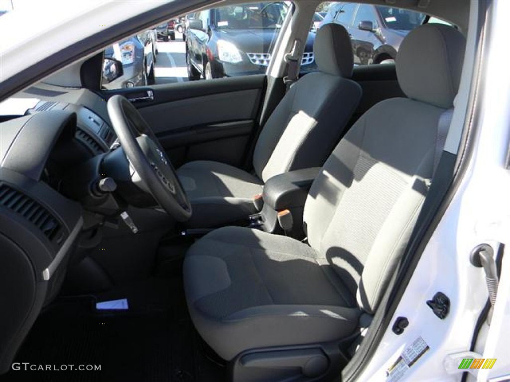 2012 Sentra 2.0 S - Aspen White / Charcoal photo #10