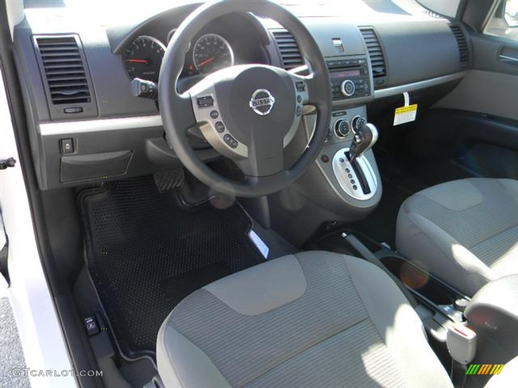 2012 Sentra 2.0 S - Aspen White / Charcoal photo #11