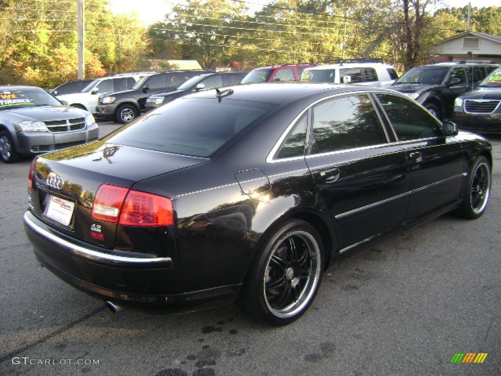 2005 A8 L 4.2 quattro - Brilliant Black / Platinum photo #11