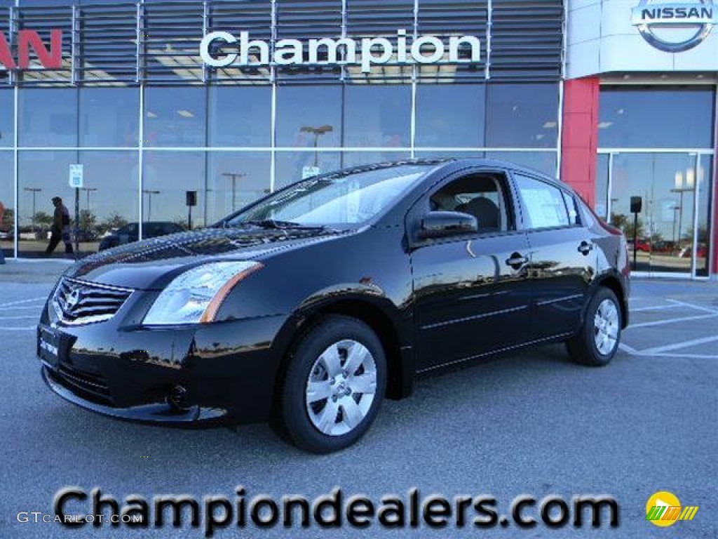2012 Sentra 2.0 - Super Black / Charcoal photo #1