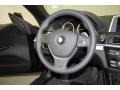 Black Nappa Leather Steering Wheel Photo for 2012 BMW 6 Series #57941898