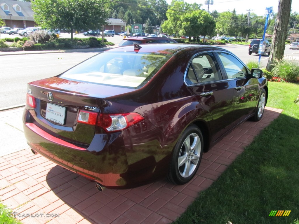 2010 TSX Sedan - Basque Red Pearl / Parchment photo #5