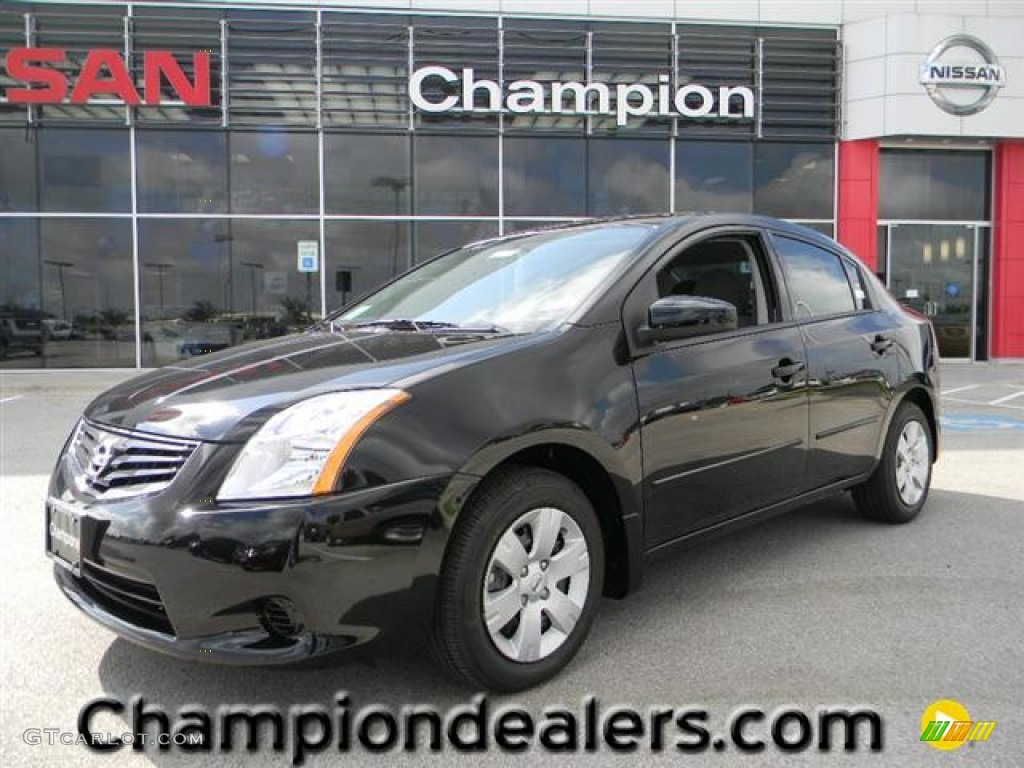 2012 Sentra 2.0 - Super Black / Charcoal photo #1