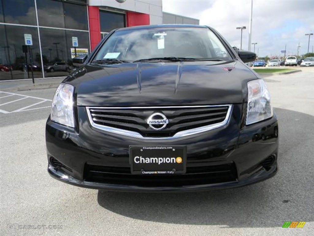 2012 Sentra 2.0 - Super Black / Charcoal photo #2