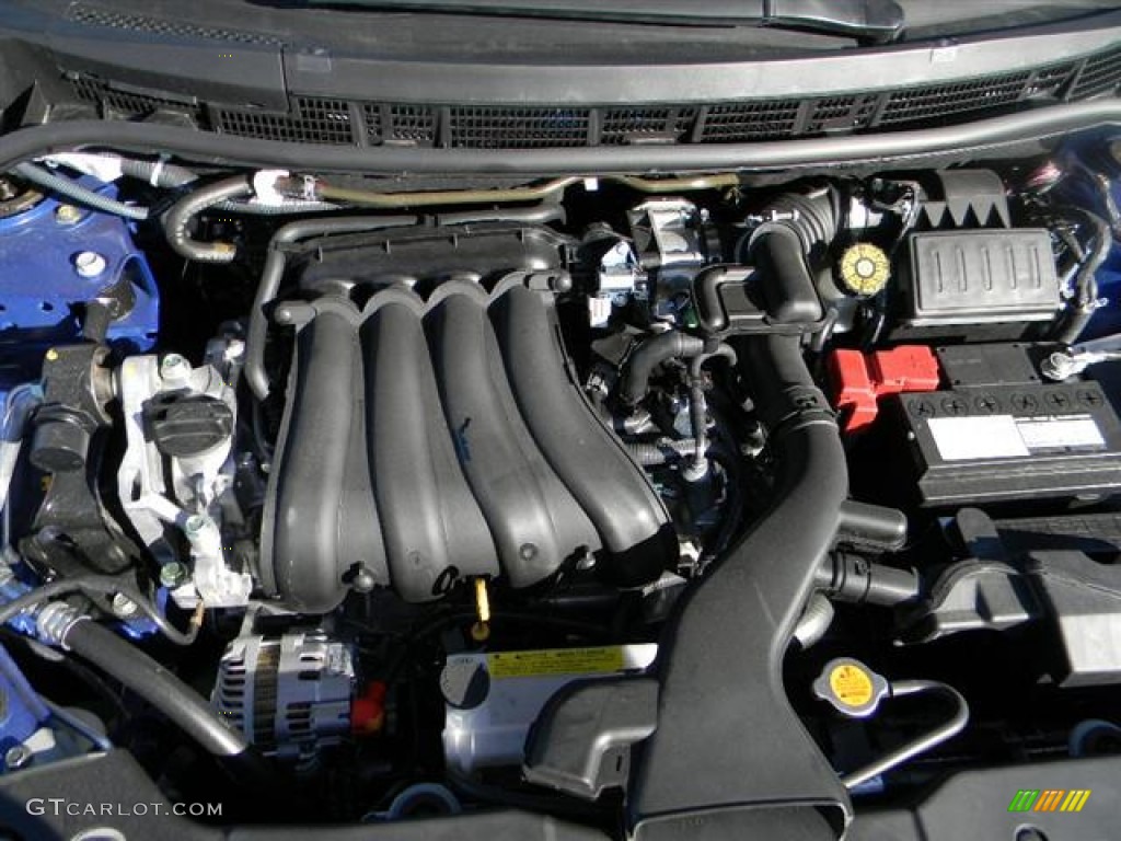 2012 Versa 1.8 S Hatchback - Metallic Blue / Charcoal photo #6