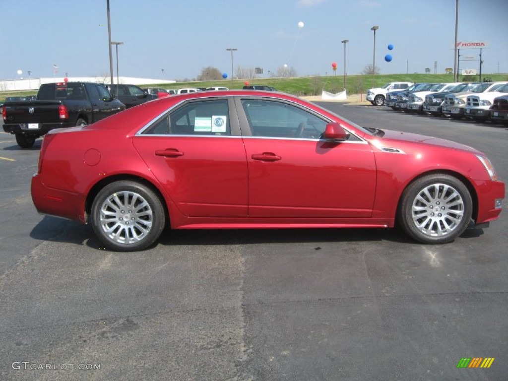 Crystal Red Tintcoat 2011 Cadillac CTS 3.6 Sedan Exterior Photo #57942750