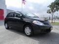 2012 Espresso Black Nissan Versa 1.8 S Hatchback  photo #3