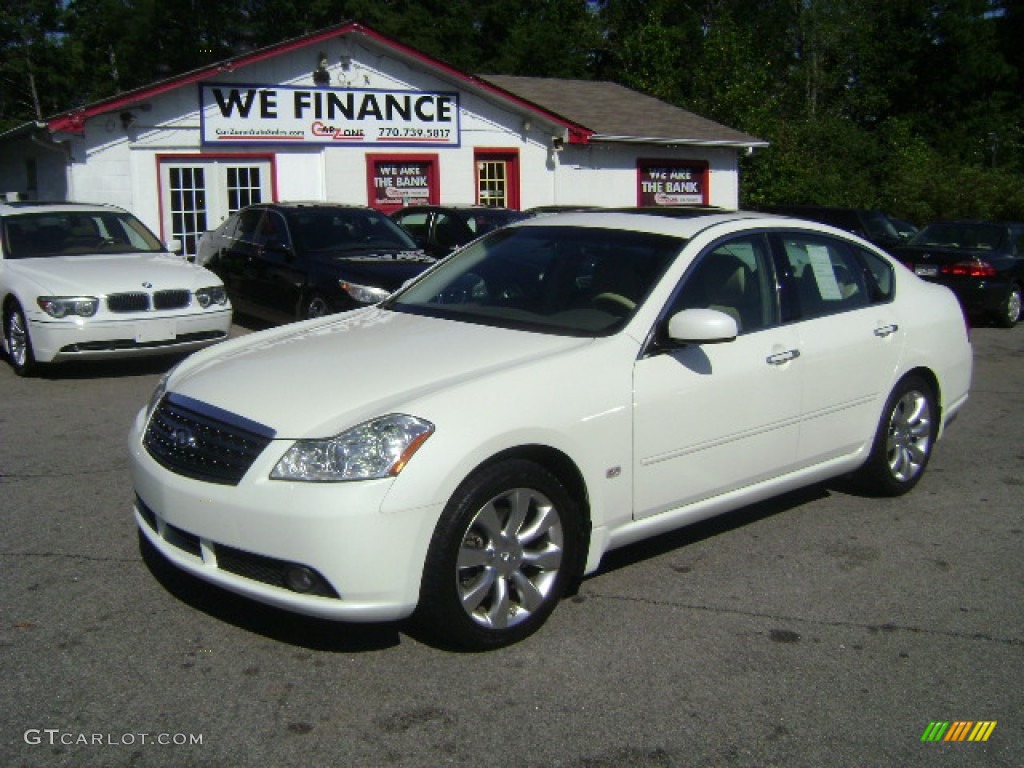 2006 M 35 Sedan - Ivory Pearl / Wheat photo #1