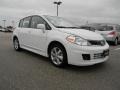 2012 Fresh Powder White Nissan Versa 1.8 SL Hatchback  photo #3