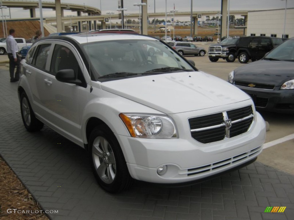 2012 Caliber SXT - Bright White / Dark Slate Gray photo #1