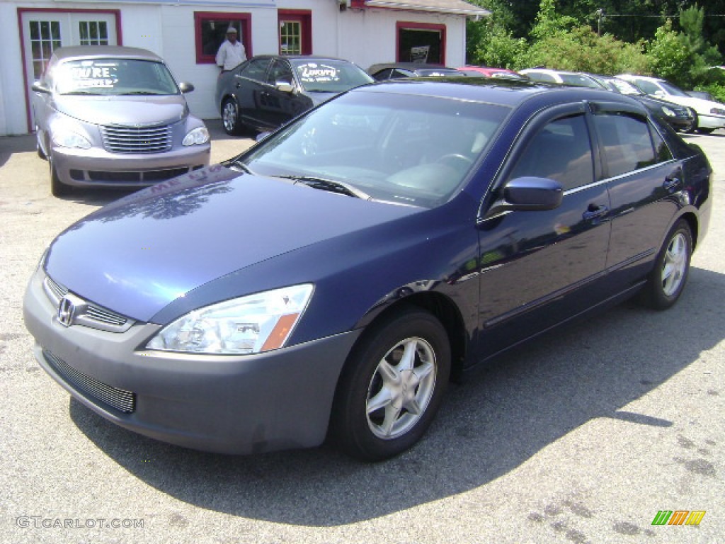 2005 Accord EX-L V6 Sedan - Eternal Blue Pearl / Ivory photo #1