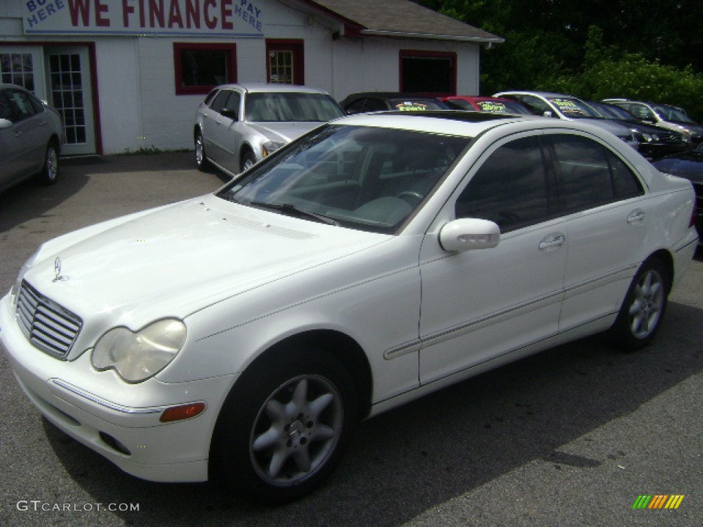 2003 C 240 Sedan - Alabaster White / Ash photo #1