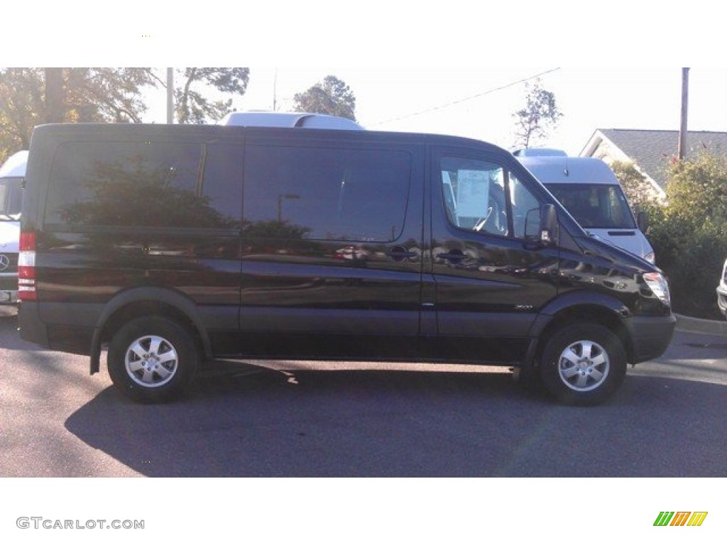 2012 Sprinter 2500 High Roof Passenger Van - Jet Black / Black Leatherette photo #1