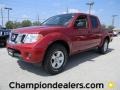 2012 Red Brick Nissan Frontier SV Crew Cab  photo #1