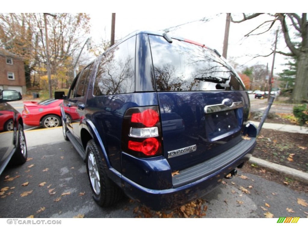 2008 Explorer XLT 4x4 - Dark Blue Pearl Metallic / Camel photo #3