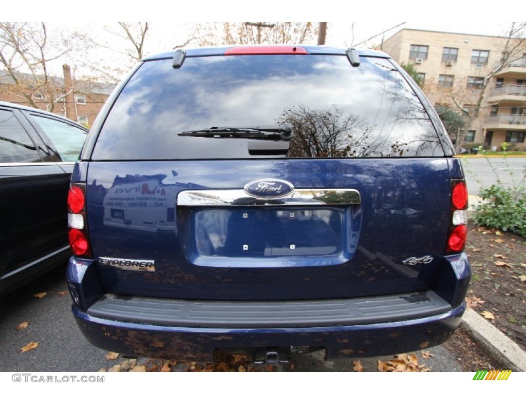 2008 Explorer XLT 4x4 - Dark Blue Pearl Metallic / Camel photo #4