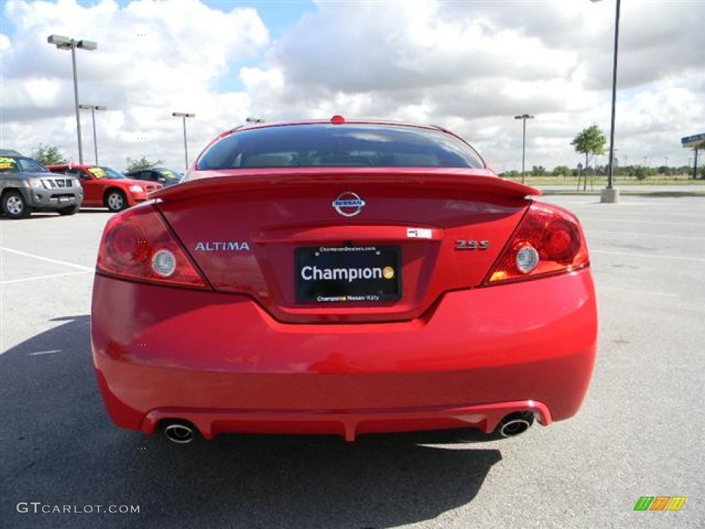 2012 Altima 2.5 S Coupe - Red Alert / Blonde photo #4