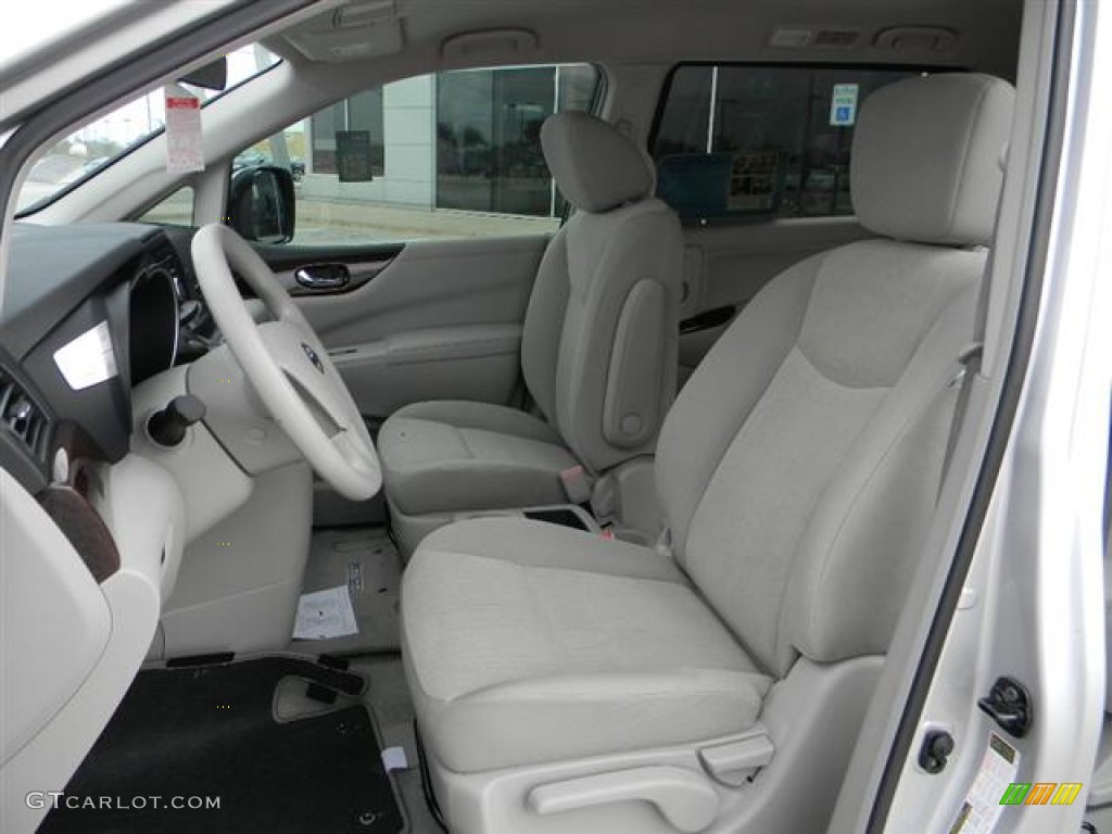 Gray Interior 2012 Nissan Quest 3.5 S Photo #57948546