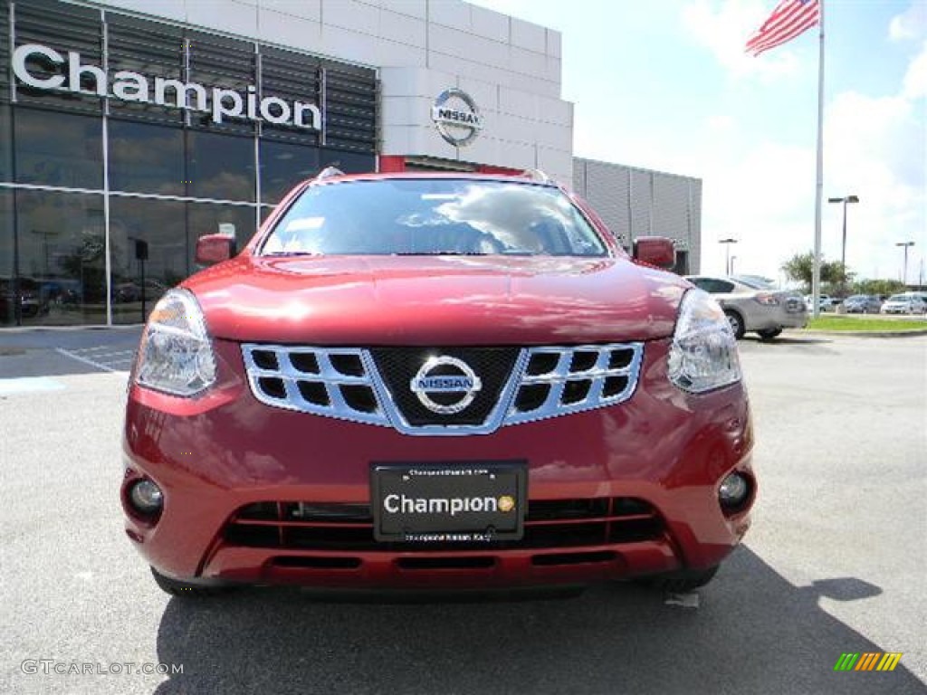 2011 Rogue SL - Cayenne Red / Black photo #2