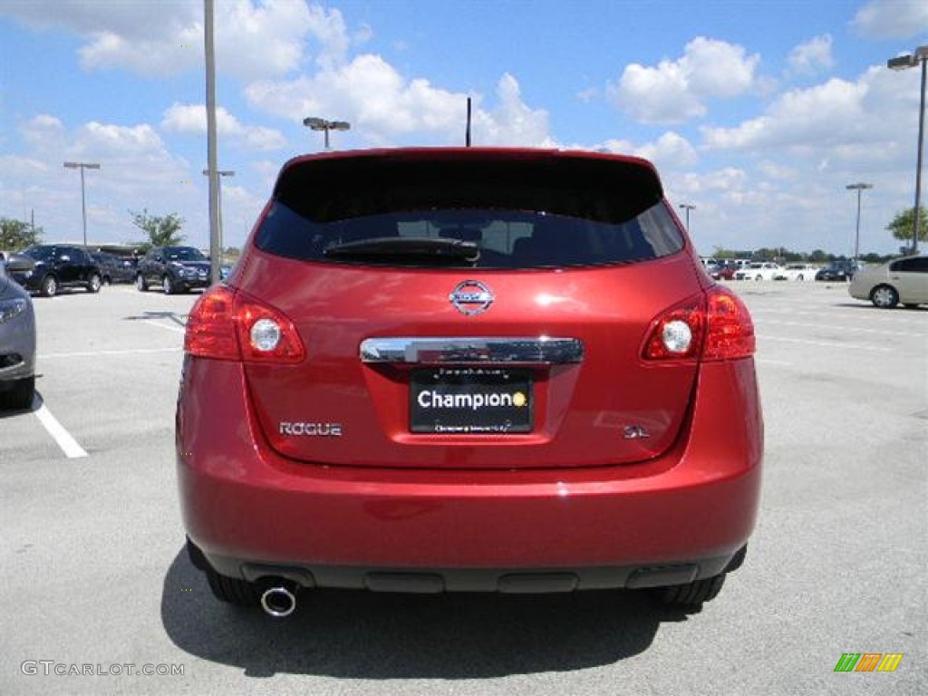 2011 Rogue SL - Cayenne Red / Black photo #5