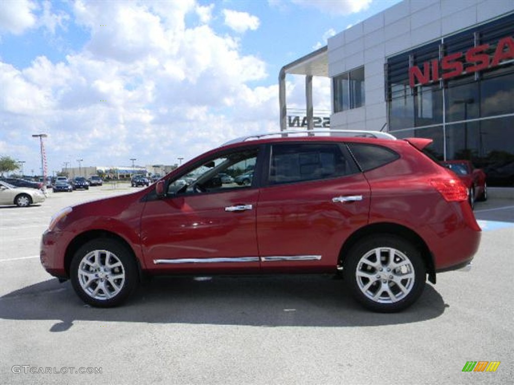 2011 Rogue SL - Cayenne Red / Black photo #6