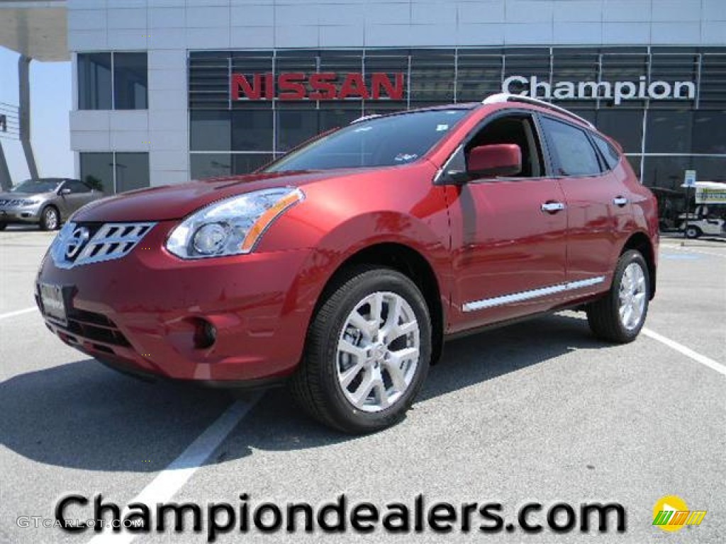 2011 Rogue SL - Cayenne Red / Black photo #1