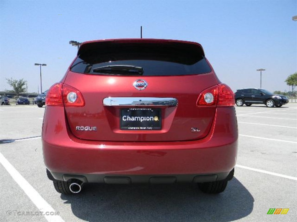 2011 Rogue SL - Cayenne Red / Black photo #5