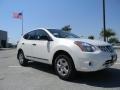 2011 Pearl White Nissan Rogue S  photo #3